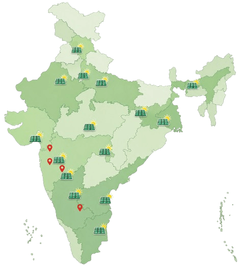 Project coverage across India